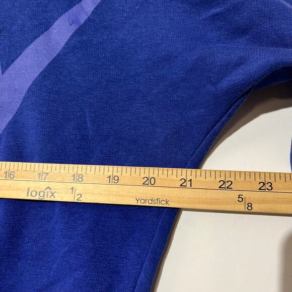 Vintage‎ Y2K Nike Purple Spell Out Full Zip Mock Neck Sweater Womans Size Medium - Picture 5 of 7